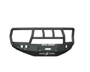 Ram 2500 Bumper - Front - Road Armor - Stealth with Titan II Guard/6 Sensor Holes - Textured Black - `19-`20